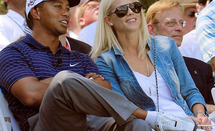 Tiger Woods z żoną Elin Nordegren