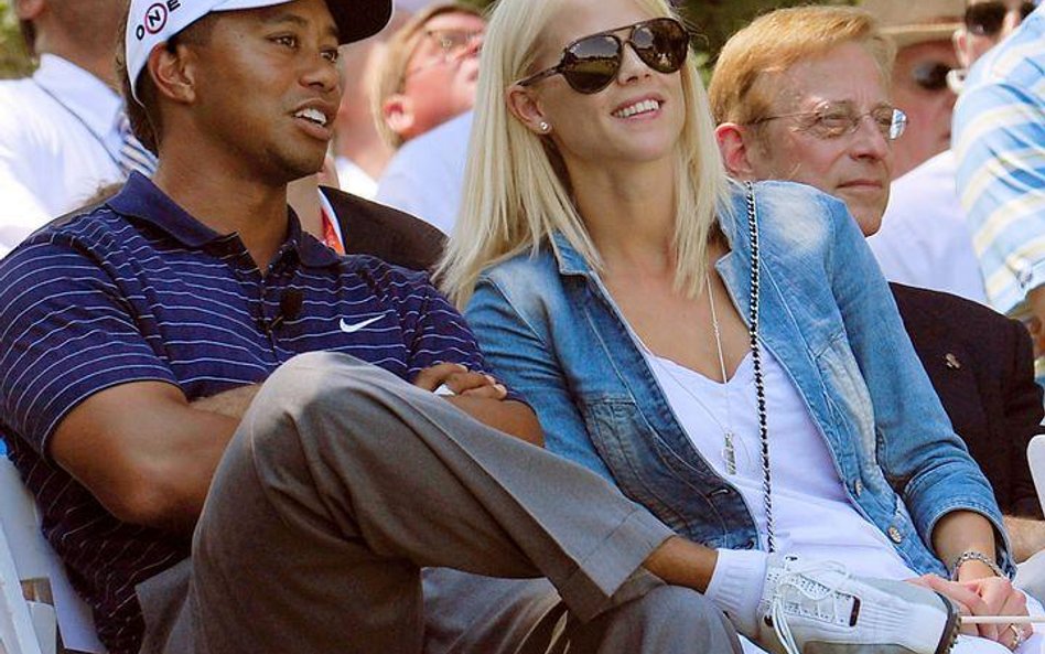 Tiger Woods z żoną Elin Nordegren