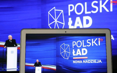Transmisja prezentacji programu Prawa i Sprawiedliwoúci „Polski Ład” z udziałem prezesa PiS Jarosław