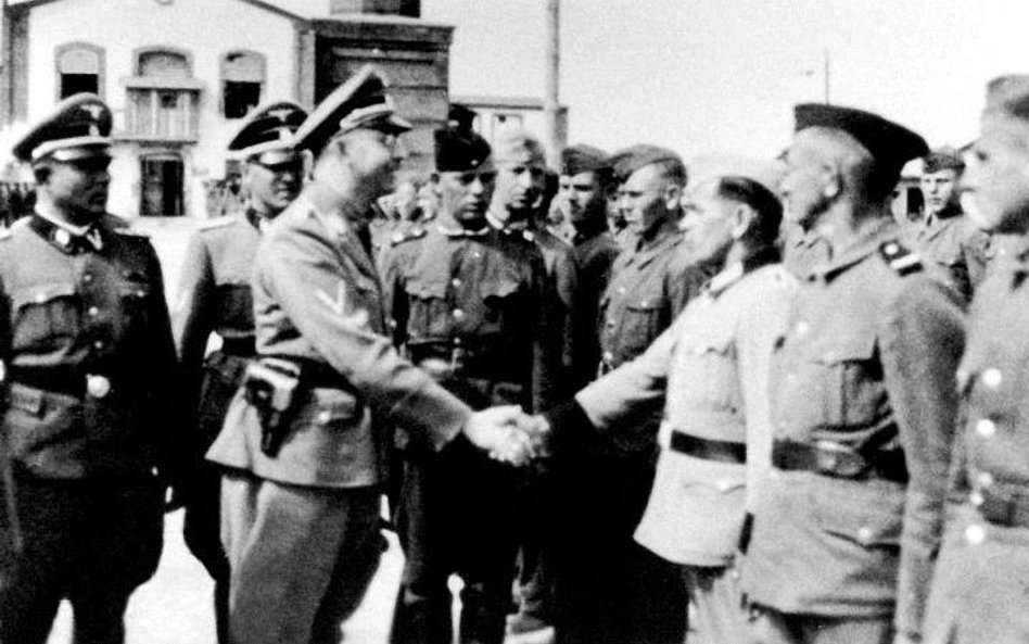 Heinrich Himmler wizytuje obóz w Trawnikach, lipiec 1942 roku