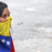 Studentka z Wenezueli na ulicy w Caracas