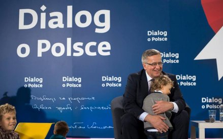 Bronisław Komorowski na spotkaniu z rodzinami