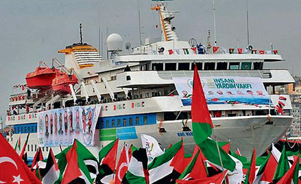 Statek „Mavi Marmara” kojarzony jest na Bliskim Wschodzie z ubiegłorocznym konwojem (zdjęcie z grudn