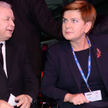 Prezes PiS Jarosław Kaczyński i wiceprezes partii Beata Szydło