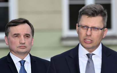 Minister sprawiedliwości, prokurator generalny Zbigniew Ziobro (L) i wiceminister sprawiedliwości Ma