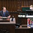 Szef MSWiA Mariusz Kamiński podczas sejmowej debaty w sprawie stanu wyjątkowego