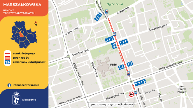 Organizacja ruchu na ul. Marszałkowskiej