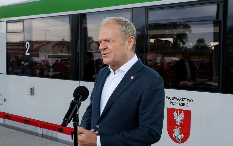 Premier Donald Tusk w Łomży