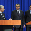 Jarosław Kaczyński, Kazimierz M. Ujazdowski oraz Jerzy Polaczek