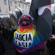 Katarzyna Augustynek na demonstracji