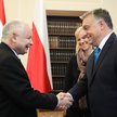 Prezes PiS Jarosław Kaczyński i premier Węgier Viktor Orban podczas spotkania w Sejmie