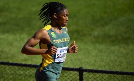 Caster Semenya podczas Mistrzostw świata w lekkoatletyce