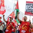 Uczestnicy protestu przeciwko szczytowi NATO w Turcji