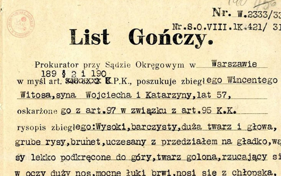 List gończy - przepisy i orzecznictwo