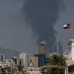 Dym unosi się po eksplozji w strefie przemysłowej w Fudżajrze w Zjednoczonych Emiratach Arabskich