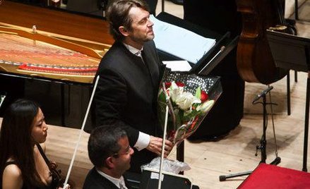 Dyrygent Andriej Borejko po prawykonaniu IV Symfonii