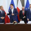 Donald Tusk, Szymon Hołownia, Włodzimierz Czarzasty i Władysław Kosiniak-Kamysz
