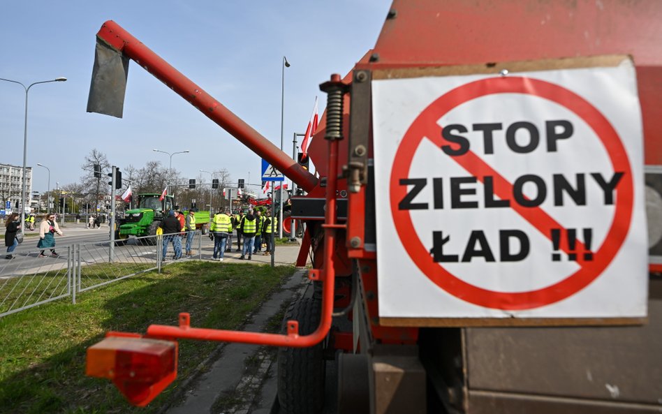 Protest rolników w Kielcach