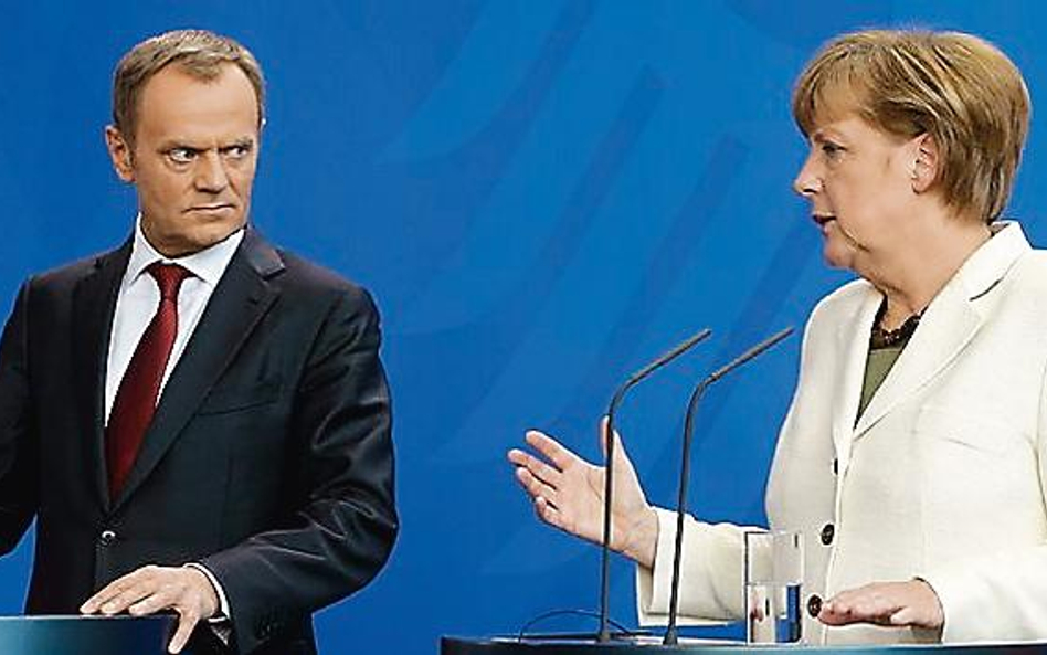 Donald Tusk po rozmowach z Angelą Merkel