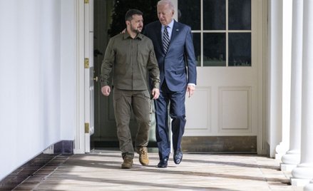 Wołodymyr Zełenski i Joe Biden