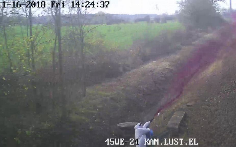 Policja szuka osoby, która pomalowała pociąg jadący z prędkością 130 km/h
