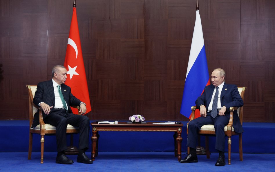 Prezydent Turcji Recep Tayyip Erdoğan i prezydent Rosji Władimir Putin