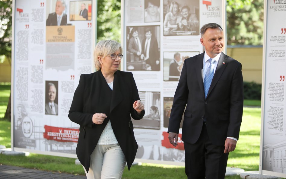 Prezydent RP Andrzej Duda i prezes TK Julia Przyłębska