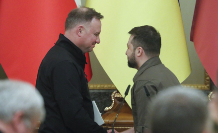 Andrzej Duda i Wołodymyr Zełenski
