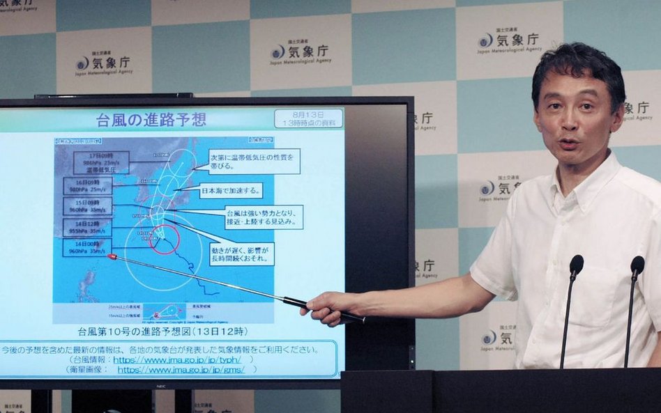 Burza tropikalna uderzyła w Japonię. Jedna osoba nie żyje