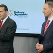 Szef MSZ Radosław Sikorski i europoseł Jacek Protasiewicz