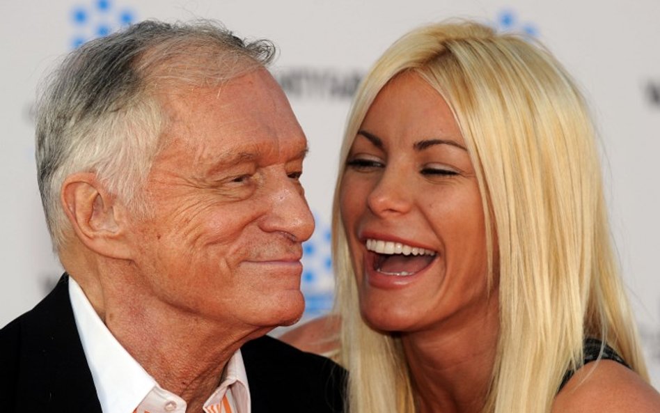 Hugh Hefner i Cristal Harris - zdjęcie z 2011 roku
