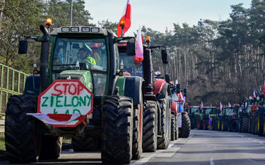 Protest rolników w pobliżu granicy z Niemcami