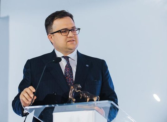 Michał Grupiński, prezes PZU – spółki roku z indeksu WIG20.