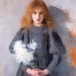 Olga Boznańska, „Dziewczynka z chryzantemami”, 1894 r.