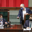 Marszałek Sejmu Elżbieta Witek (PiS) i wicemarszałek Włodzimierz Czarzasty (Lewica)