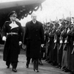 Wizyta w Warszawie, styczeń 1939 r. Minister Joachim von Ribbentrop w towarzystwie Józefa Becka