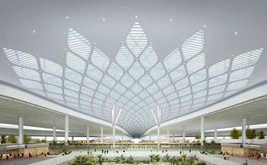 Firma projektująca lotnisko Long Thanh wykorzystała motyw kwiatu lotosu