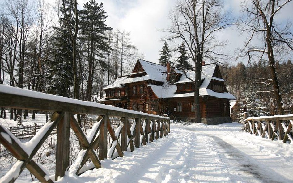 Zakopane willa "Koliba", pierwszy dom w stylu zakopiańskim wybudowany według projektu Stanisława Wit