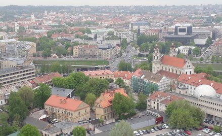 Widok Wilna z okien mera