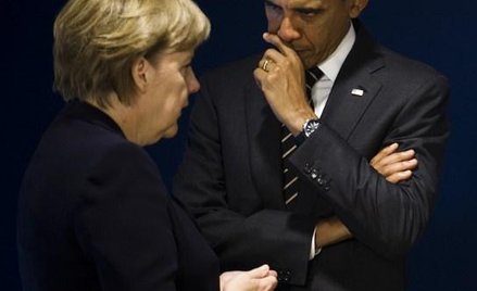 Kanclerz Niemiec Angela Merkel i prezydent USA Barack Obama
