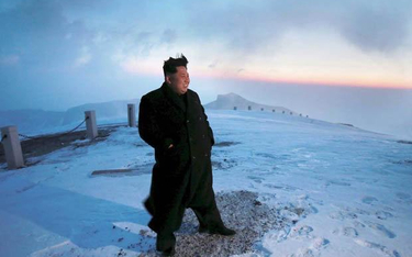 Kim Dzong Un na górze Pektu-san w listopadzie 2013