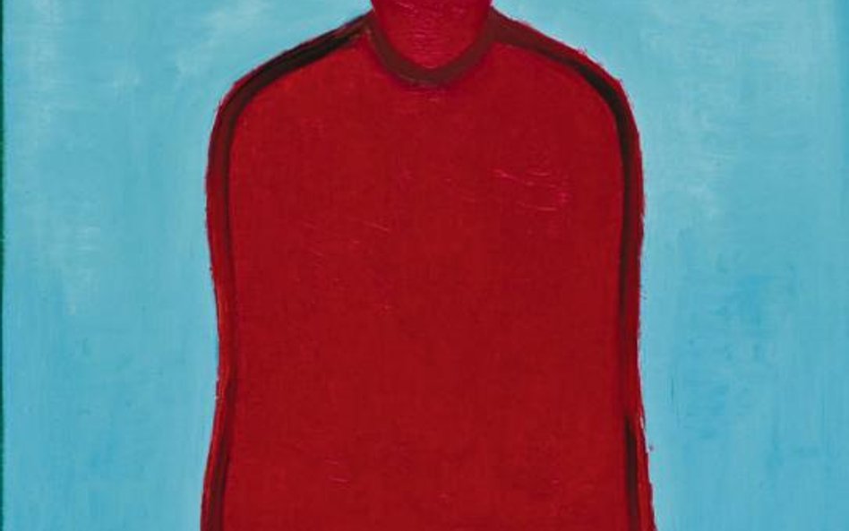 Bettina Bereś, „Termofor”, olej, płótno, 70 x 60 cm, (fot. Galeria Klimy Bocheńskiej)