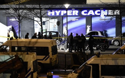 Miejsce: Paryż (Francja), Zabici: 6, Wzięcie zakładników w hipermarkecie koszernym „Hyper Cacher”. N