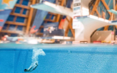 1 sierpnia, Kazań, Rosja. Półfinał w skokach z wieży podczas pływackich mistrzostw świata