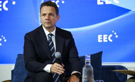 Prezydent Warszawy Rafał Trzaskowski podczas Europejskiego Kongresu Gospodarczego w Katowicach