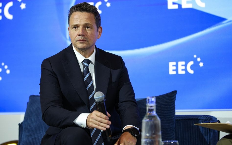 Prezydent Warszawy Rafał Trzaskowski podczas Europejskiego Kongresu Gospodarczego w Katowicach