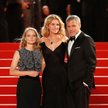 Jodie Foster, Julia Roberts i George Clooney po pokazie w Cannes filmu „Money Monster”