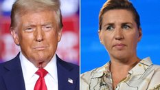 Donald Trump i Mette Frederiksen
