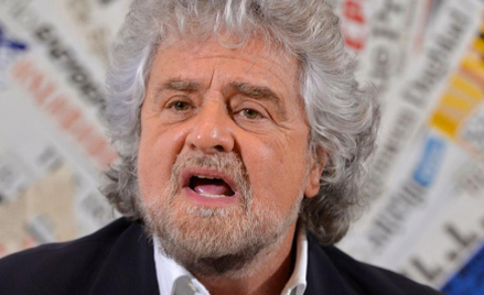 Beppe Grillo, szef antysystemowego Ruchu 5 Gwiazd. To najpopularniejsze obecnie ugrupowanie jest zap