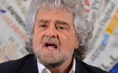 Beppe Grillo, szef antysystemowego Ruchu 5 Gwiazd. To najpopularniejsze obecnie ugrupowanie jest zap